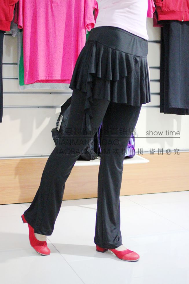 女款拉丁舞冰丝裙裤/拉丁舞裤 舞裙 舞蹈服练功服广场舞服3001