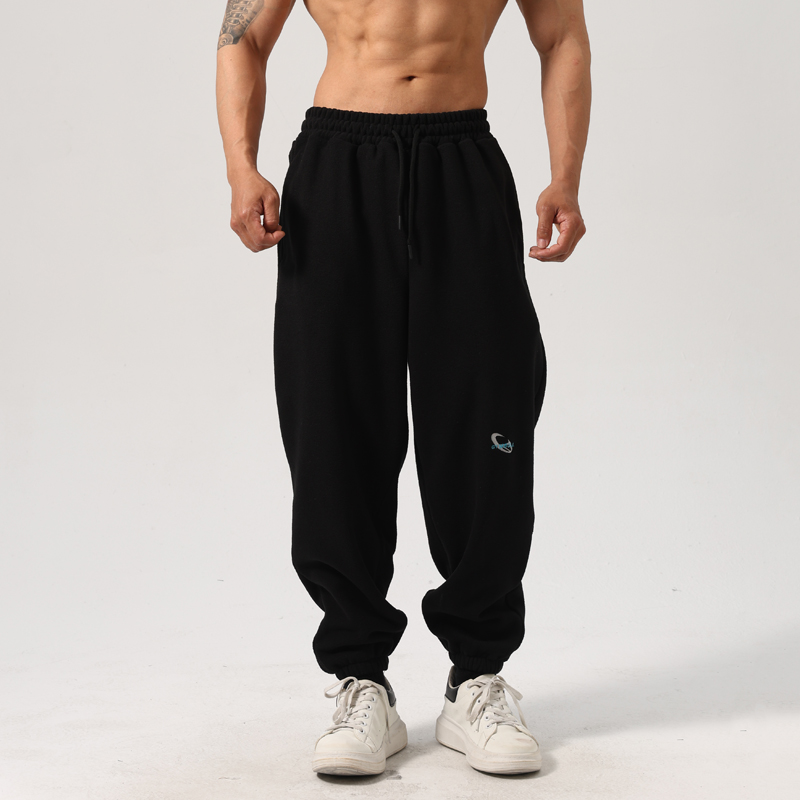 秋冬摇粒绒男士运动休闲长裤