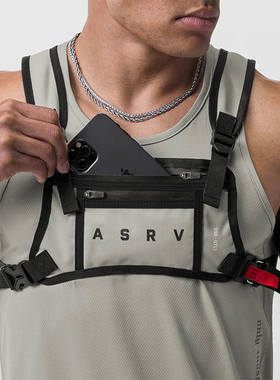 美式户外运动休闲包跑步训练爬山胸包男器械健身青春双肩带背包男