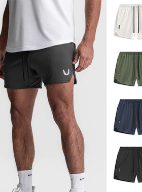 ASRV美式运动短裤速干弹力健身器械训练裤快干男休闲夜跑步四分裤