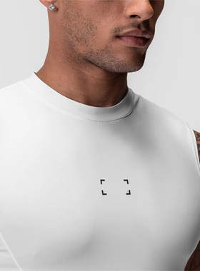 ASRV美式男子运动健身无袖背心紧身弹力速干跑步专业训练T恤原版