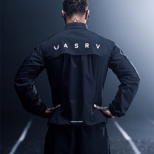 ASRV跑步训练男连帽立领外套
