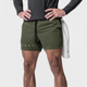 短裤 健身训练裤 马拉松跑步速干运动四分裤 弹力夏季 子 透气男士 美式