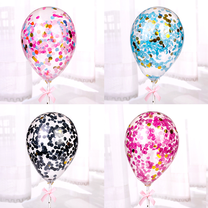 摆件气球插牌生日蛋糕