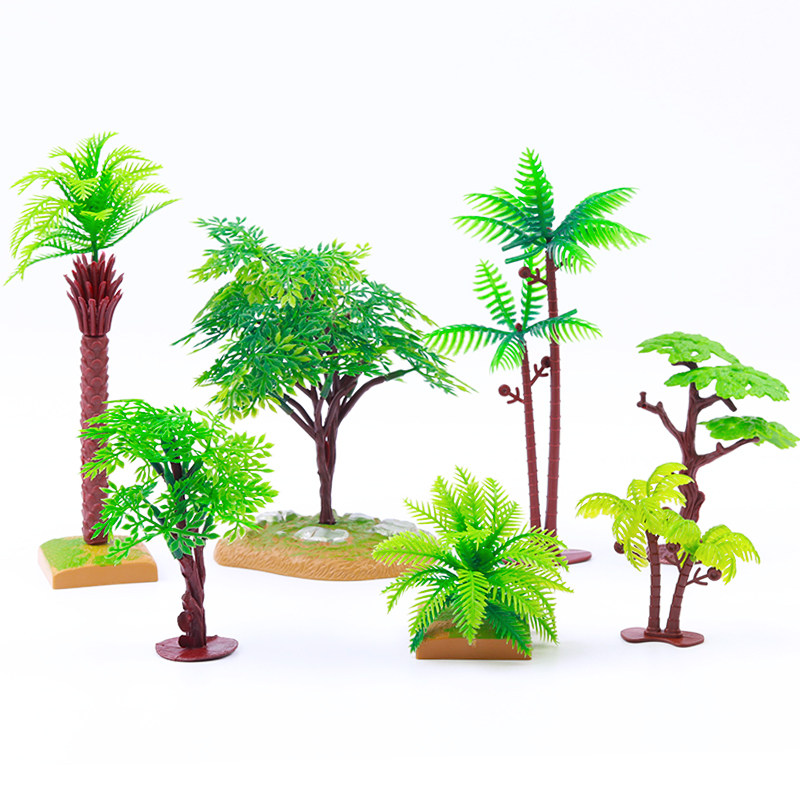 蛋糕装饰小草椰树榕树植物摆件情景蛋糕烘焙甜品摆台仿真植物