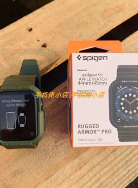 Spigen战术表带适用于苹果手表带iWatch ultra 8轻巧一体45 49mmm