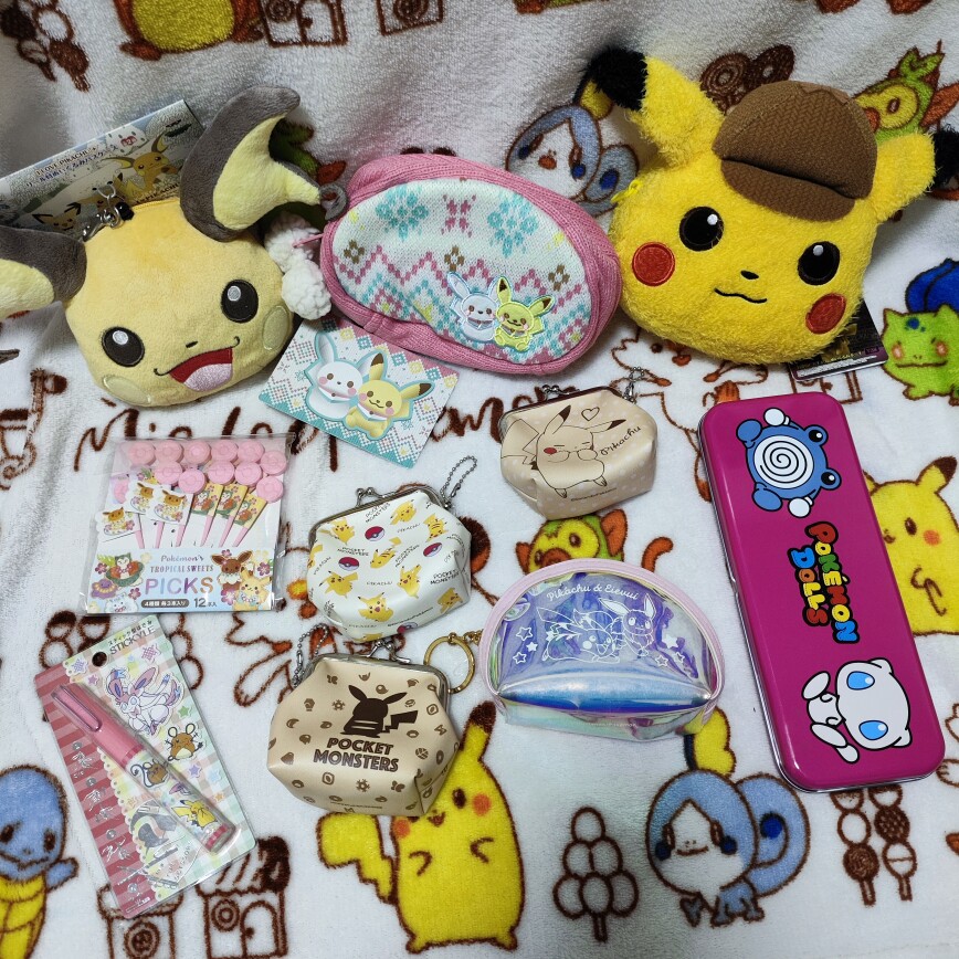 正版零钱包毛绒日本带回pokemon