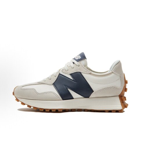 New Balance NB 327 复古皮革 低帮跑步鞋 女款 灰白WS327KB