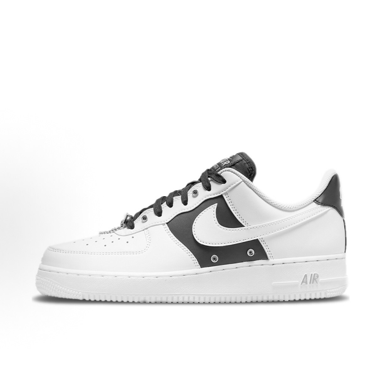 耐克Nike Air Force 1 AF1空军一号 白黑 金属扣 DA8571