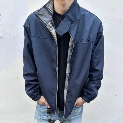 美式复古双面穿夹克外套