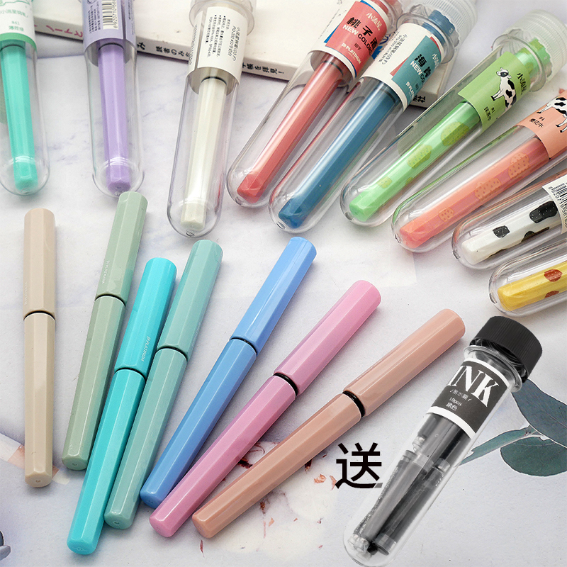 白金不堵尖书写日本送10支墨水囊