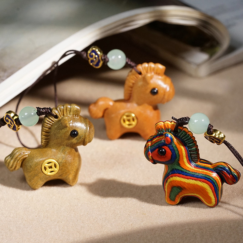 木质小马挂件马上有钱手机挂饰钥匙扣小野马文玩木作小件配饰吊饰,家居饰品,吊饰/挂饰,淘宝优惠券,粉丝福利购,淘宝优惠卷