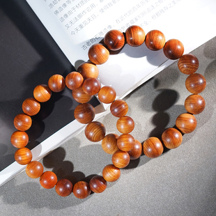 黑油崖柏太行陈化老料佛珠手串单圈绕指柔手饰男女款圆珠手链文玩