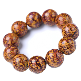 大漆珠单珠散珠手工犀皮镶嵌螺钿大漆工艺漆器佛珠手串文玩饰品