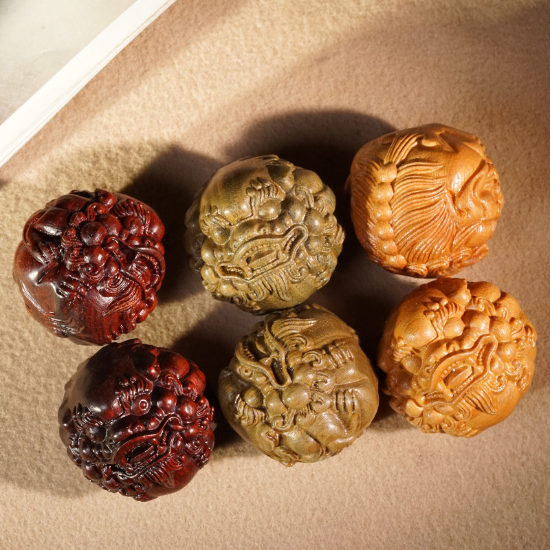 檀木雕刻貔貅保健球手球把玩秋木质工艺小件文玩送礼送老人礼品,饰品/流行首饰/时尚饰品新,小众木作,淘宝优惠券,粉丝福利购,淘宝优惠卷