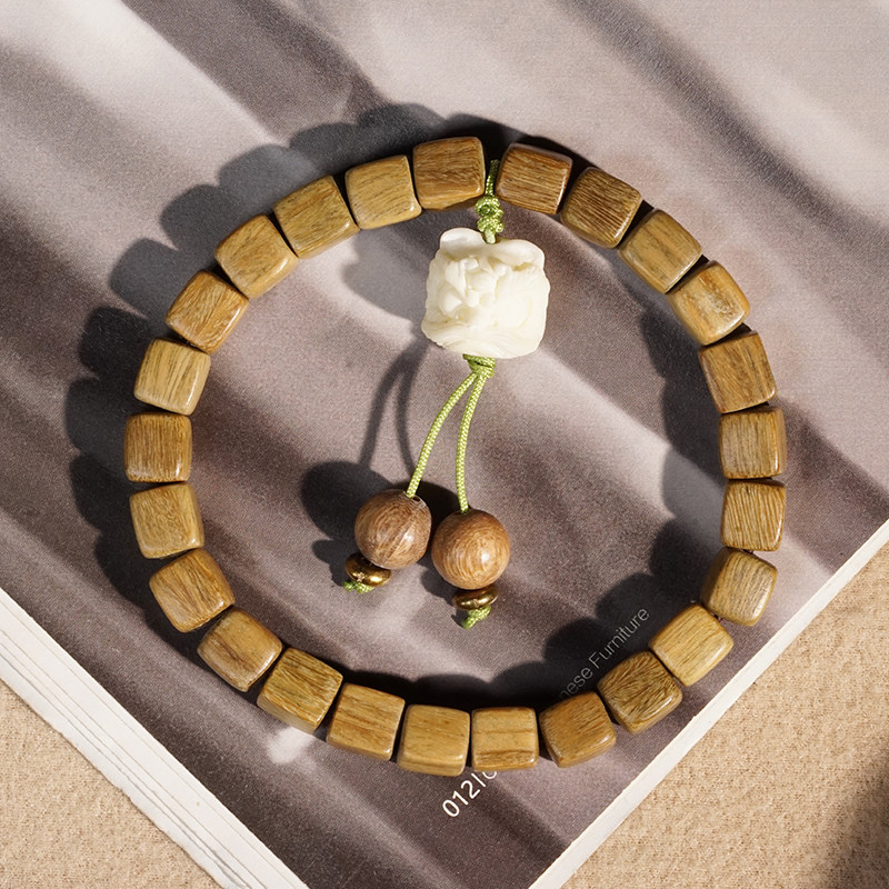 绿檀方糖珠方块珠DIY醒狮配饰文玩猫爪吊坠方形复古珠子手链木作,饰品/流行首饰/时尚饰品新,小众木作,淘宝优惠券,粉丝福利购,淘宝优惠卷