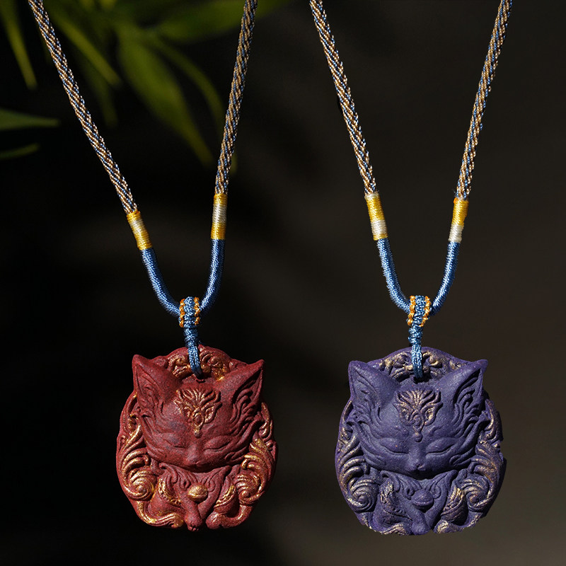 合香牌合香珠九尾狐脖挂项链吊坠编织链挂件男女款文玩挂饰小件,饰品/流行首饰/时尚饰品新,项坠/吊坠,淘宝优惠券,粉丝福利购,淘宝优惠卷