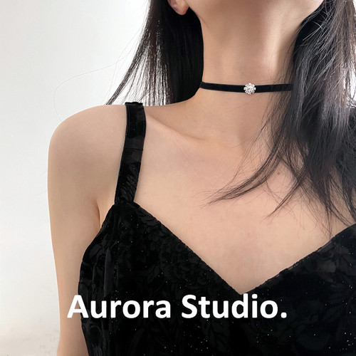 闪亮水钻chocker百搭气质