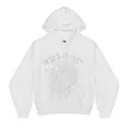 Sp5der OG Rhinestone Logo Hoodie White