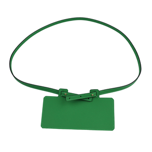 适用H家竹子绿kelly钱包改造康康钱包改造牛皮肩带包带女斜挎单肩