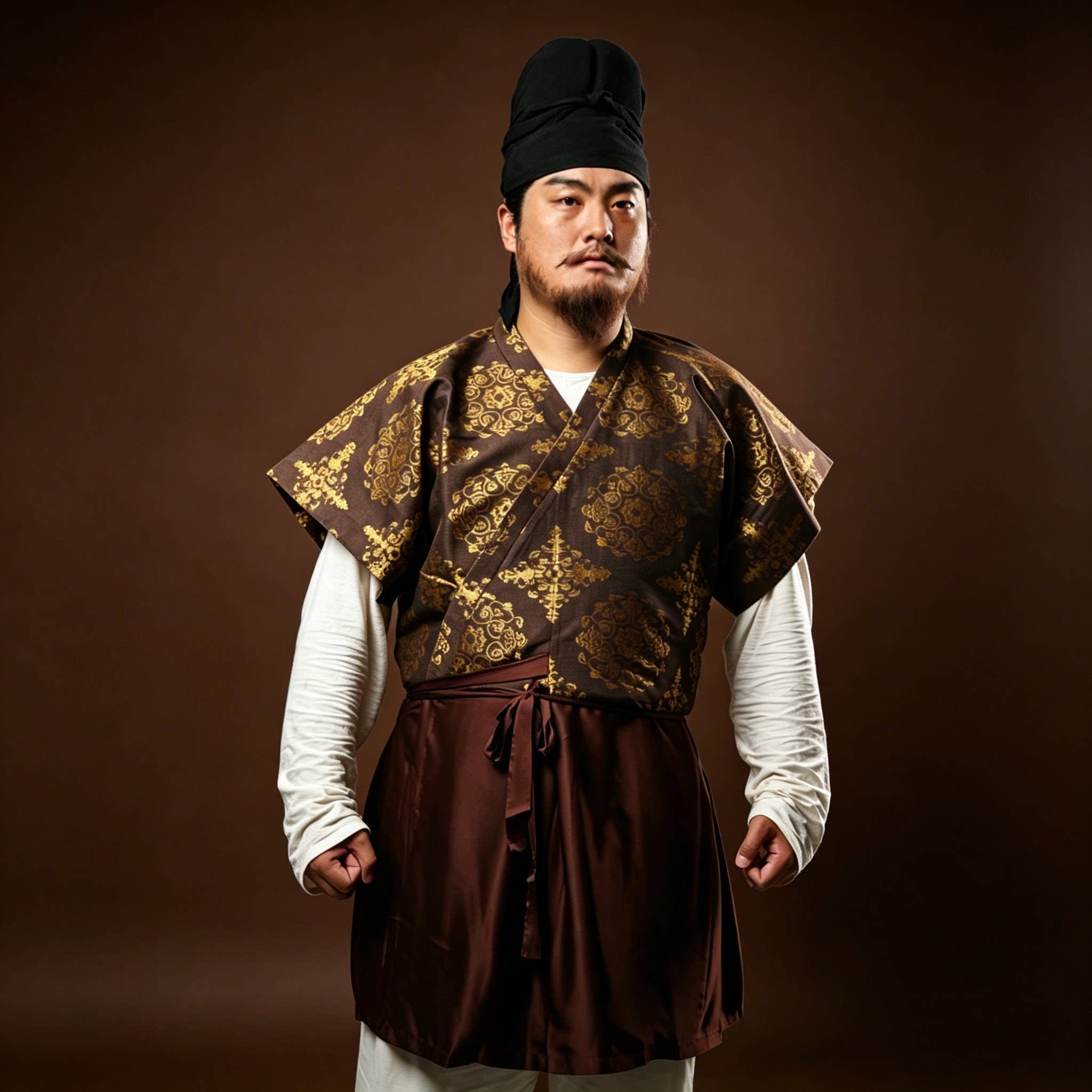 原版复原唐半壁织金交领汉服