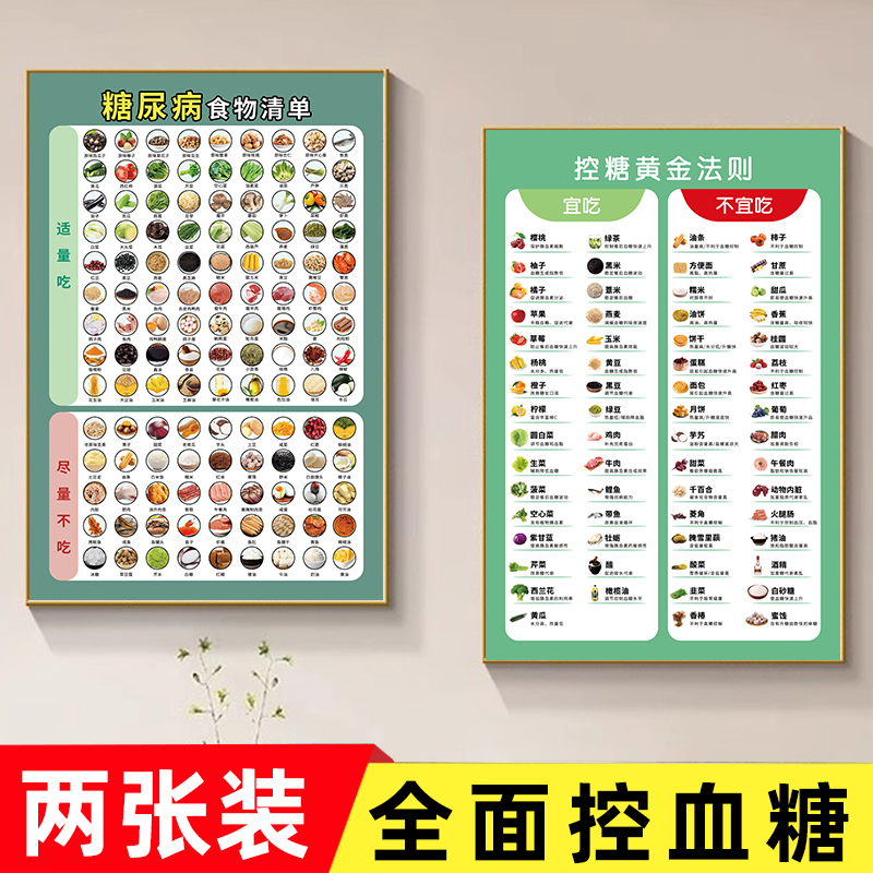糖尿病食谱挂图饮食家用