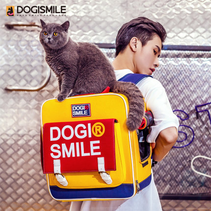 DOGISMILE大型猫包宠物外出便携背包猫书包双肩猫咪狗狗包宠物包
