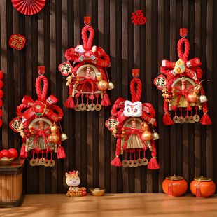 新年装饰中国结挂件客厅高档马年门挂过年氛围布置入户门把手挂饰