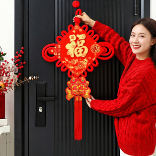 入户门红色中国结挂件马年进门福字过年大门上2026新款新年装饰品
