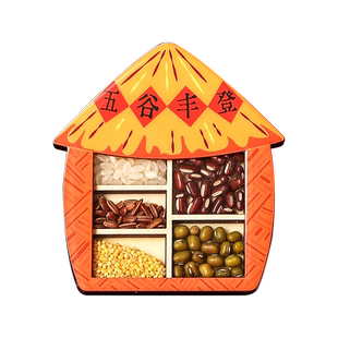 五谷丰登冰箱贴磁吸贴文创乔迁之喜装饰新居个性创意高级感亚克力