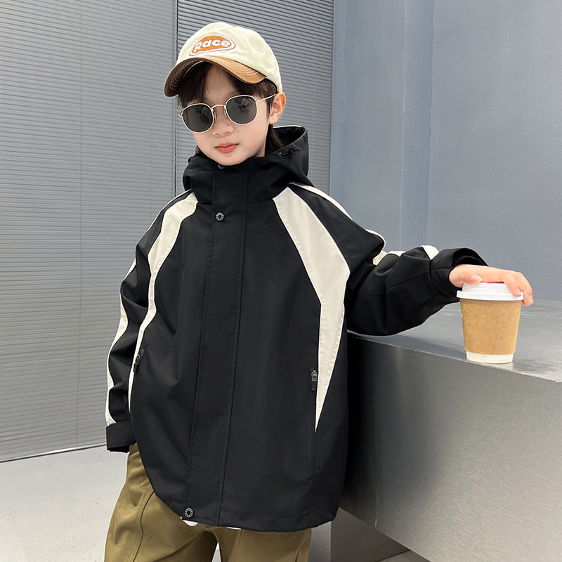 2026新款男童三合一冲锋衣可拆卸帅气儿童外套秋冬上衣男孩秋装