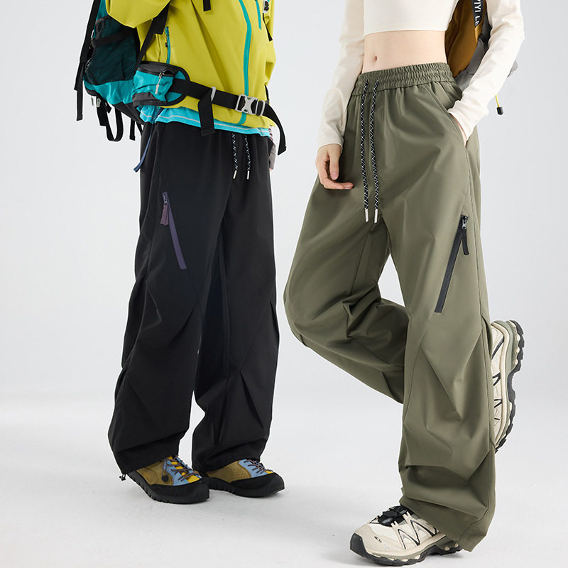 2026新款三合一羽绒冲锋裤两件套户外机能山系男女登山直筒工装裤
