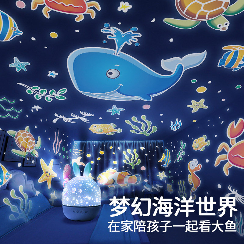 星球投影灯儿童投影仪星空灯蓝牙音箱氛围灯墙面男童玩具女孩礼物