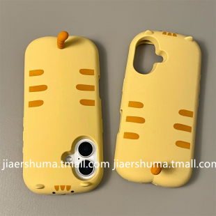 加尔 呆萌可爱立体趴趴猫咪适用苹果17promax手机壳iphone15pro新款13pro女款12创意14pro防摔11硅胶保护套