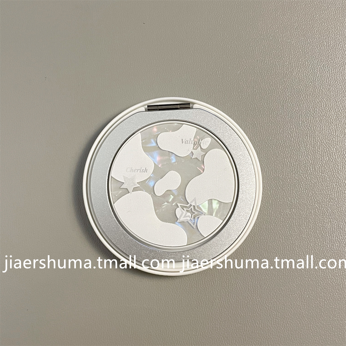 加尔 韩系ins风简约贝壳奶牛纹适用手机支架防摔MagSafe磁吸支架强力吸附360度旋转磁吸支架桌面支撑追剧支架