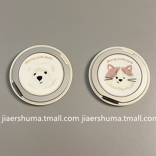 加尔 创意可爱猫咪狗狗头像适用手机支架防摔MagSafe磁吸支架强力吸附360度旋转磁吸支架桌面支撑追剧支架