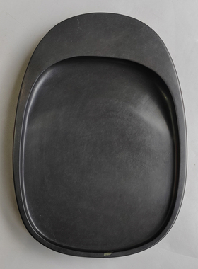 手工雕端砚台 黑端《淌池》端砚台06 17.3x11.3x2cm