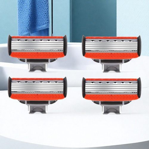 百利君威五层刀片刮胡刀男士剃须刀手动老式5层刀头无刀架4刀头