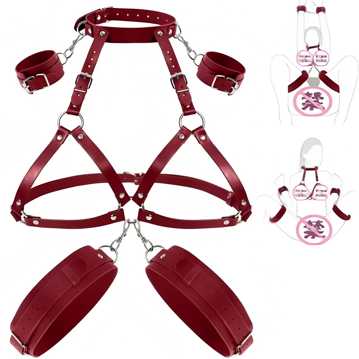 sm情趣道具绳子手铐成人强制调教束缚衣捆绑固定器夫妻玩具用品女