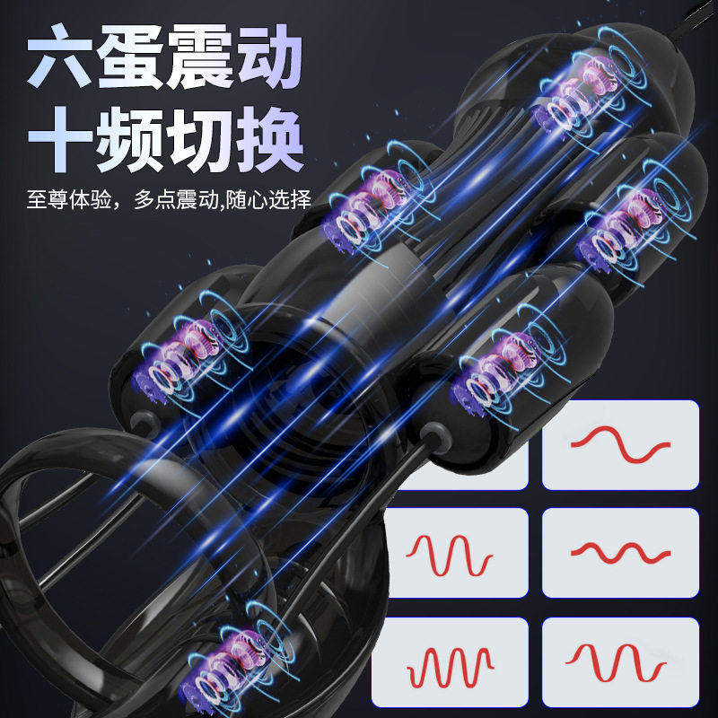 成人硅头情趣阴茎敏感脱敏振动按摩训练延时持久自慰器玩具用品