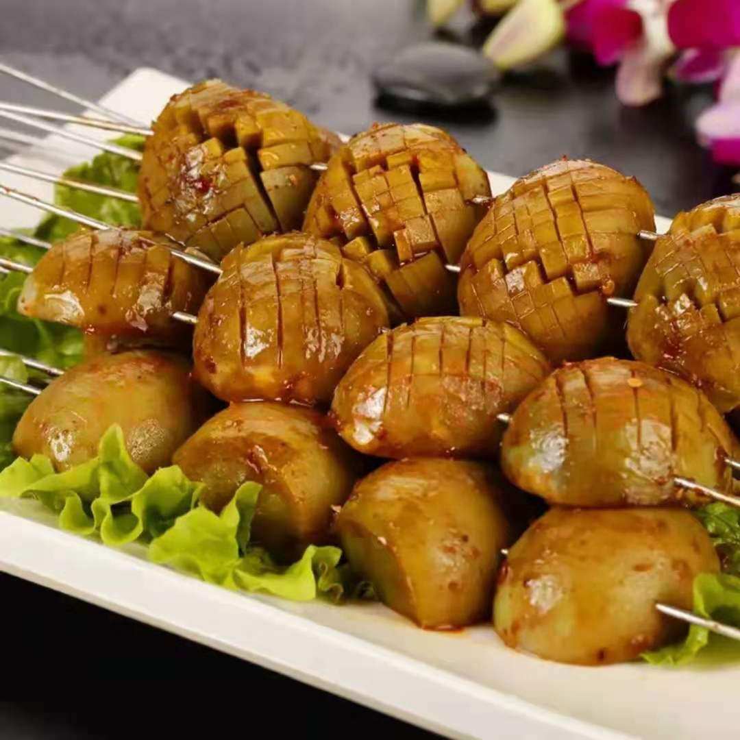 东北实蛋烧烤鸡蛋烧烤原料真空实蛋36枚一份两袋全国包邮