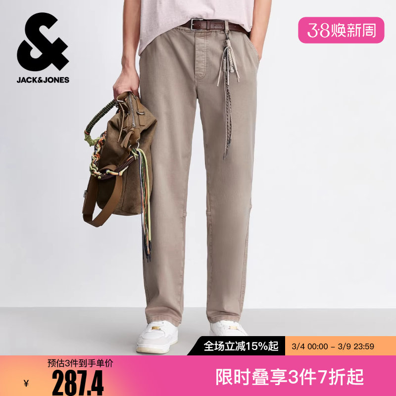 杰克琼斯男生冬休闲裤三色可选2025年新款简约长裤百搭裤子