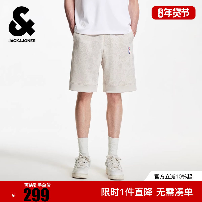 杰克琼斯男装冬新款NBA联名短裤运动风百搭潮流舒适宽松裤子,男装,短裤,淘宝优惠券,粉丝福利购,淘宝优惠卷