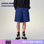 裤 短裤 子宽松可调节抽绳松紧腰头简约 春季 杰克琼斯男装