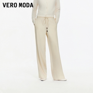 利落含腰绳精致优雅直筒裤 Vero 新款 2025冬季 325440001 Moda休闲裤