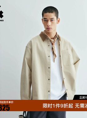 绫致杰克琼斯秋季男衬衫宽松潮时尚巴恩风层次感时尚通勤舒适外套
