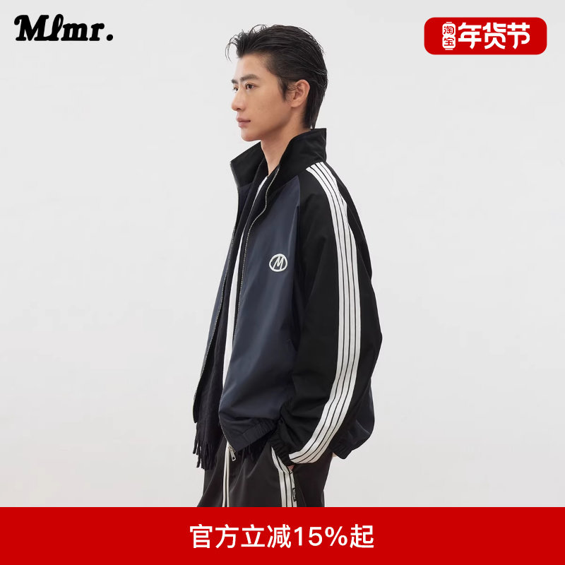 MLMR冬新款时尚感中性校园风外壳宽松字母刺绣外套上衣男女,男装,夹克,淘宝优惠券,粉丝福利购,淘宝优惠卷