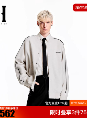 SEASON HIGE冬季BSQ联名舒适潮流精致字母刺绣棒球服夹克外套男装