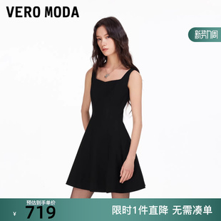 无袖 新款 收腰方领气质吊带裙32617A007 Moda连衣裙2026春季 Vero