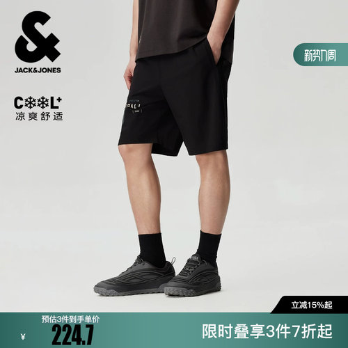 绫致杰克琼斯NBA联名男装短裤休闲舒适潮时尚通勤百搭亲肤短裤子